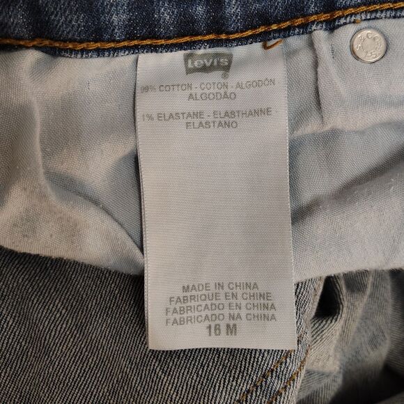 Levi's 515 Boot Cut Sz 16 Women's Mid Rise Stretchy Solid Medium Wash Jeans - Picture 5 of 7